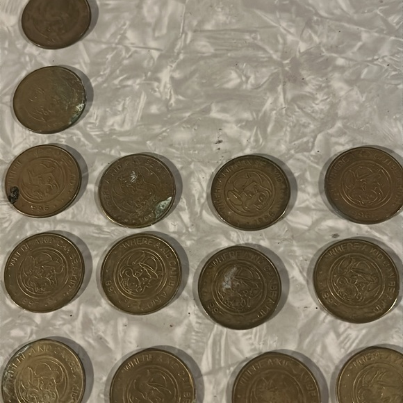 41 Chuck E. Cheese Tokens assorted years from 1992 through 2003 see list below - Picture 6 of 11